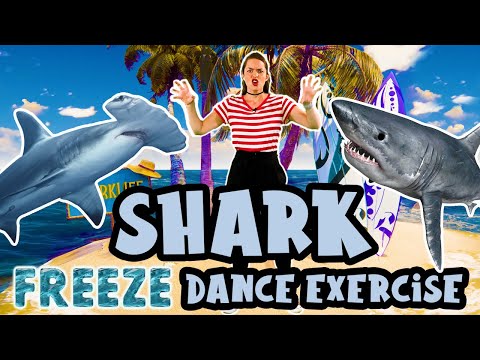 Shark Exercise Dance | Freeze Dance | Indoor PE Workout for kids