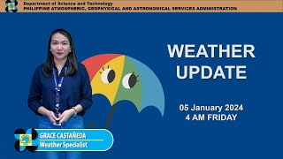 Public Weather Forecast issued at 4AM | January 5, 2024 - Friday