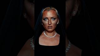 the making of my Mater Dolorosa inspired look 🥀✨ #makeuptutorial #goldenlook #facemask