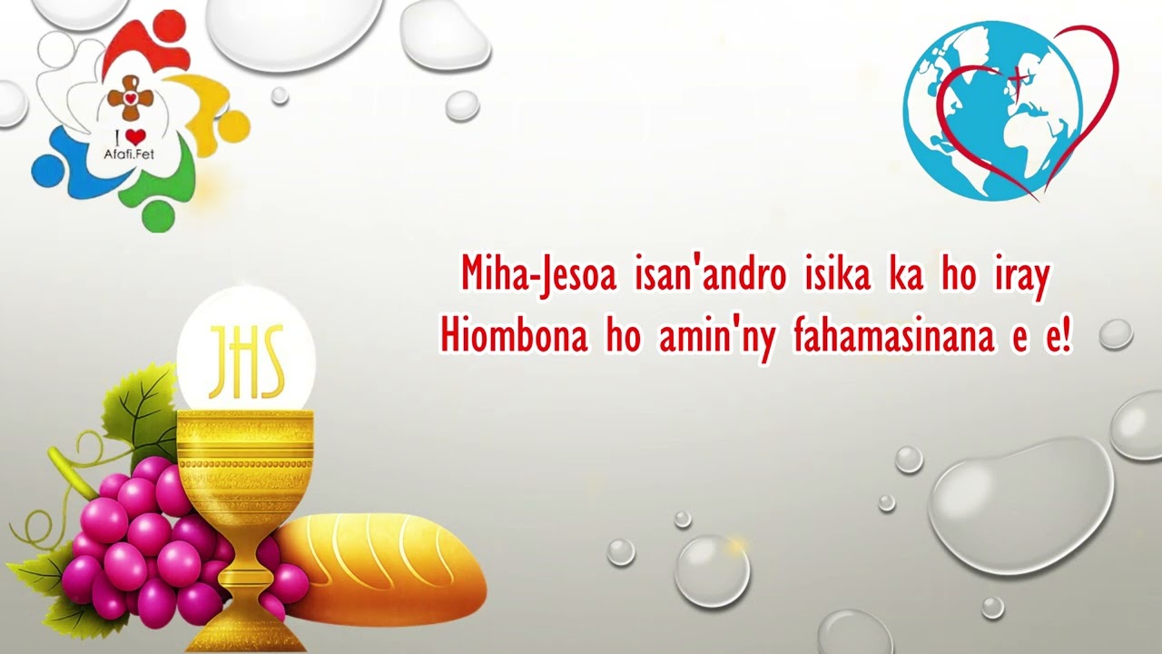 Hiombona amin'ny fahamasinana_AFAFI_FET_Hira Katolika Malagasy