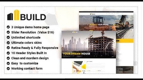 Build - Construction Responsive Html5 Templates | Themeforest Download