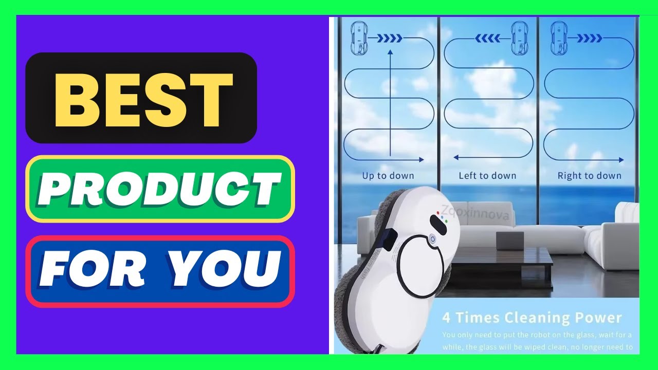 Auto Window Cleaning Robot with UPS System, Intelligent Vacuum