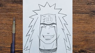 How to draw Jiraya from Naruto | Jiraya step by step | easy tutorial