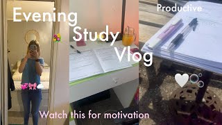 Evening study vlog | productive after school routine, studying