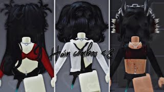 Hair combos for the girls #roblox