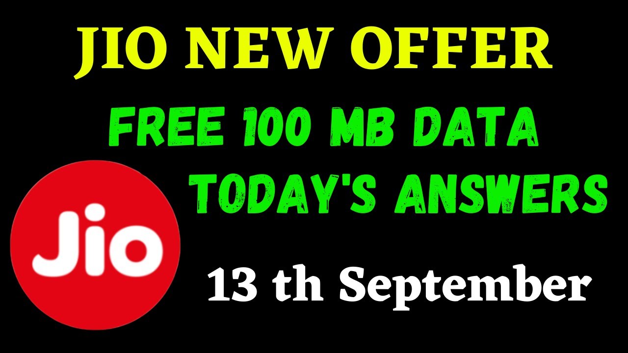 Jio Dessert Corner Quiz Answers 13 September | Win Daily FREE Data 100MB Oreo Tang Cadbury Game