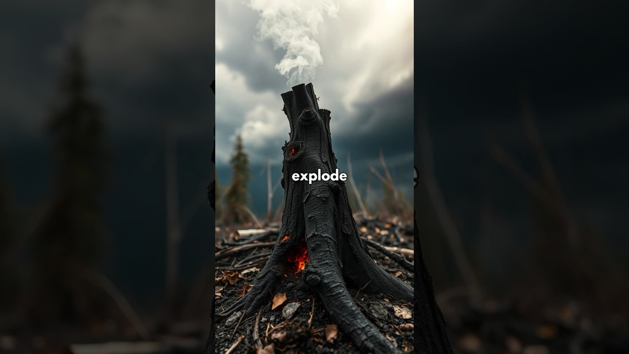 Exploding Trees in Firestorms 😱🌳🔥Some trees, like eucalyptus, can literally explode in wildfires
