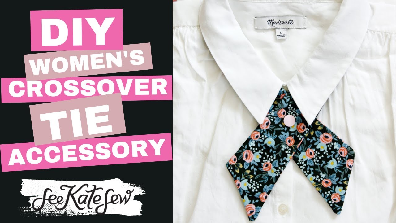 Women's Crossover Tie Accessory - Sewing Pattern 