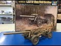 Building the trumpeter 1/35  German 15cm Field Howitzer in North Africa