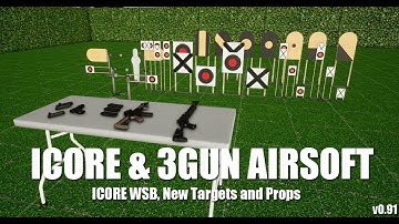 ICORE WSB & Props, 3Gun Airsoft Targets, AR15 and Shotgun models - Stage Design tool