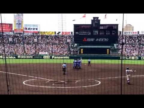 第97回全国高等学校野球選手権準々決勝東海大相模-花咲徳栄高校4回表小笠原登板
