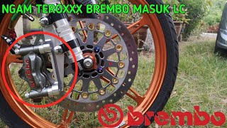 Yamaha LC135 Pasang Brembo 4 Port! Brembo GP4 Grey 4 Port Ngam Teroxxx