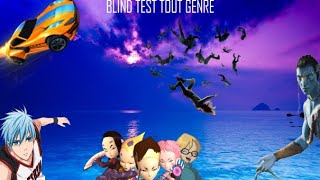 Blind Test Tout Genre films Sries Dessins Anims Animes Jeux Vidos