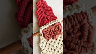macrame santa claus 🎅|| macrame Christmas ornaments #youtubeshorts #funny #shorts