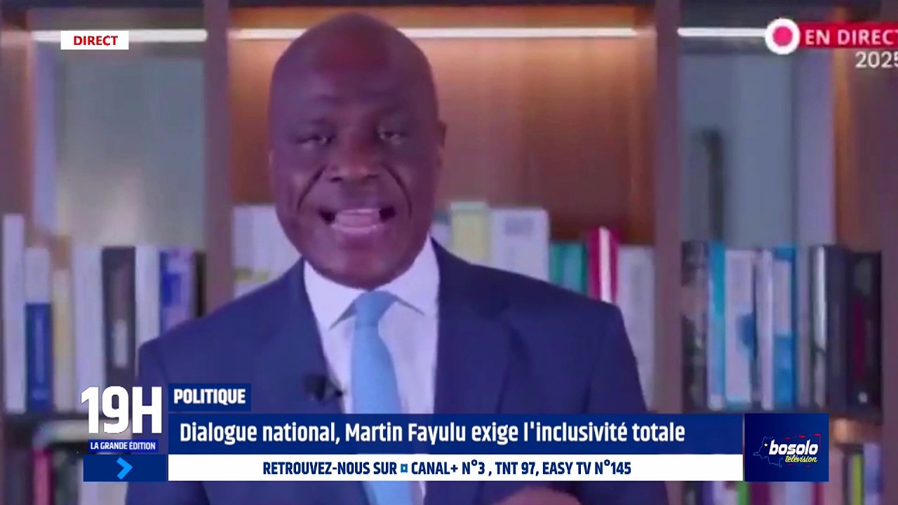 GRANDE ÉDITION 19H | 26 FEV | DIALOGUE NATIONAL : MARTIN FAYULU EXIGE UNE INCLUSIVITÉ TOTALE