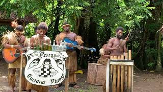 Vanuatu indigenous people dancing and bamboo & bottle piano music