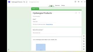Google Form training for scrapbooking event registration and product selling.