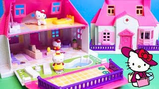 Hello Kitty Mini Doll House Carry Along Play Set Casa de Muñecas Transportable ハローキティ