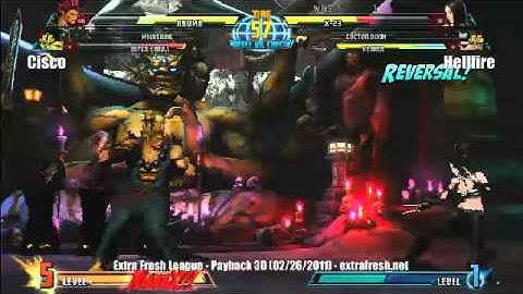 EFL Payback 3D - Marvel vs Capcom 3 Brackets - Cisco vs Hellfire