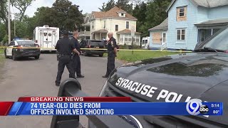 74-year-old man died from officer-involved shooting