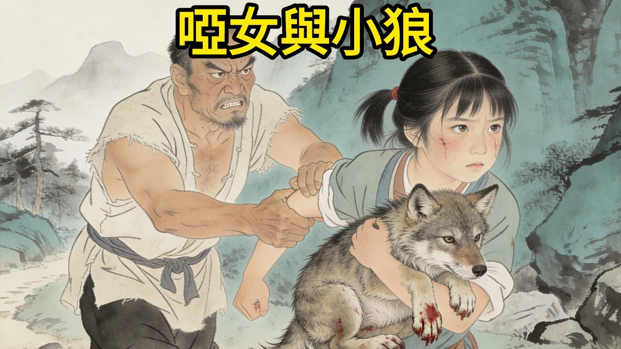 9歲啞女被繼父賣進深山換酒錢，途中拼命護住一只受傷小狼！十年後狼群圍村，頭狼竟是當年救下的小狼。#民間故事 #故事頻道 #感人故事 #情感