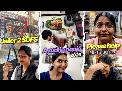 Jailer 2 SDFS❤️‍🔥+ Aayudha Poojai 2026💖🥰 Momfluencer Peak Acting Skills 🤣😭|| #sneholic #jailer2