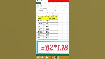 Quick Calculation of amount with GST #excel #shorts #technm