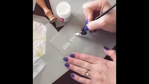 Envelope Addressing Calligraphy Hyperlapse