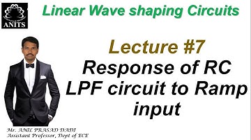 ECA I Response of RC Low Pass Filter Circuit to Ramp input