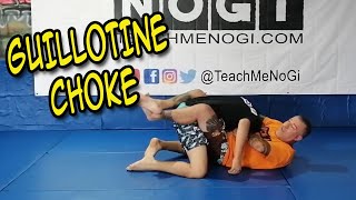 NoGi BJJ Basics - How to Guillotine Choke | BJJ Grappling for Beginners Fundamentals