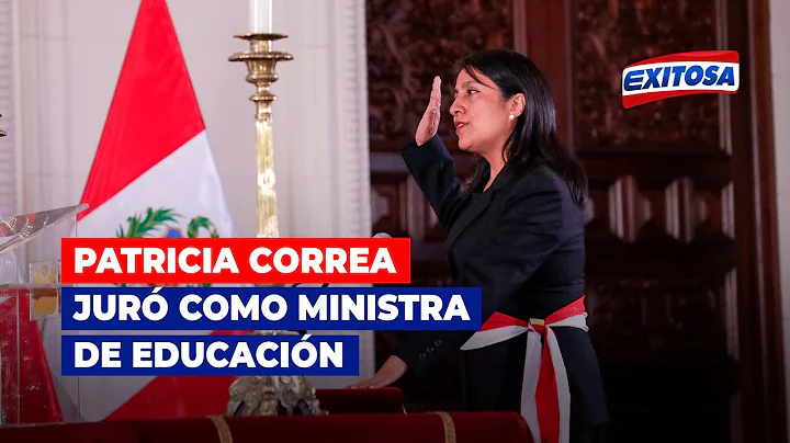 Patricia Correa Arangoitia jur como ministra de Ed...