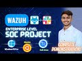 Enterprise SOC Detection &amp; Response using Wazuh | Complete SOC Project Demo 🛡️