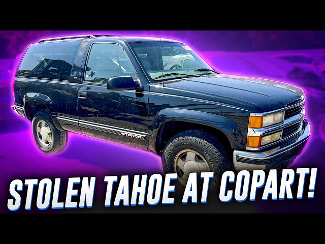 I Found a STOLEN Chevy Tahoe 2 Door at Copart CHEAP! class=
