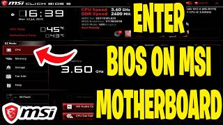 How To Enter Bios On MSI Motherboard