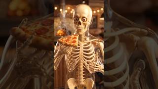 “I Ate Only Pizza for 30 Days 😱 (Shocking Results)” #skeleton #shorts