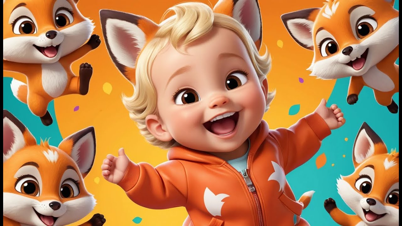 🦊 Baby Foxes Playing Hide and Seek 🌳🎶 | Fun Learning & Action Song for Toddlers
