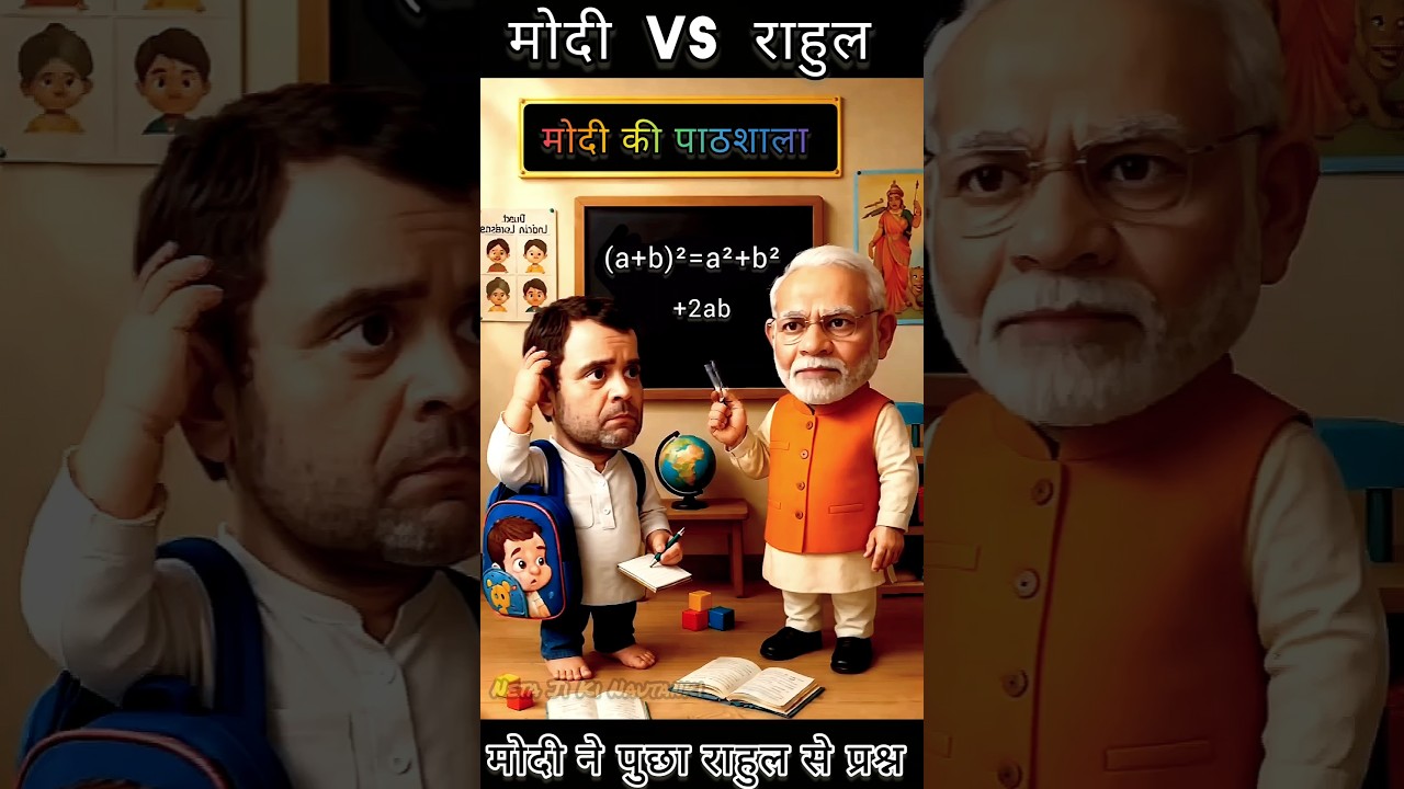 मोदी vs राहुल गांधी Modi_Teacher_Rahul_Gandhi_Student
