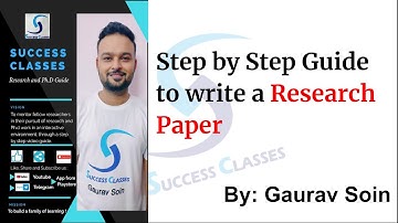 Step by Step Guide to write a Research Paper (For Beginners) | PhD | M.Phil.| Research