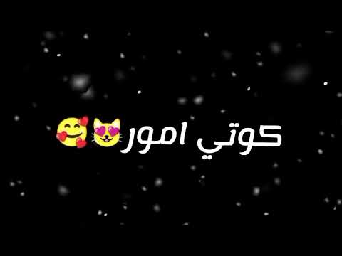 كوتي كوتي كوتي امور كوتي شطور شاشة سوداء تصميم 2025