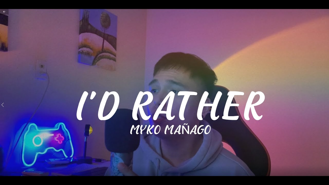 Luther Vandross - I'd Rather | Cover Song | By Myko Mañago | Your REQUEST IS MY COMMAND!