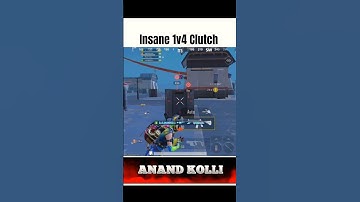 ANAND KOLLI INSANE 1V4 CLUTCH 😱! HACKER OR WOTT 😱! #anandkolligaming #shorts