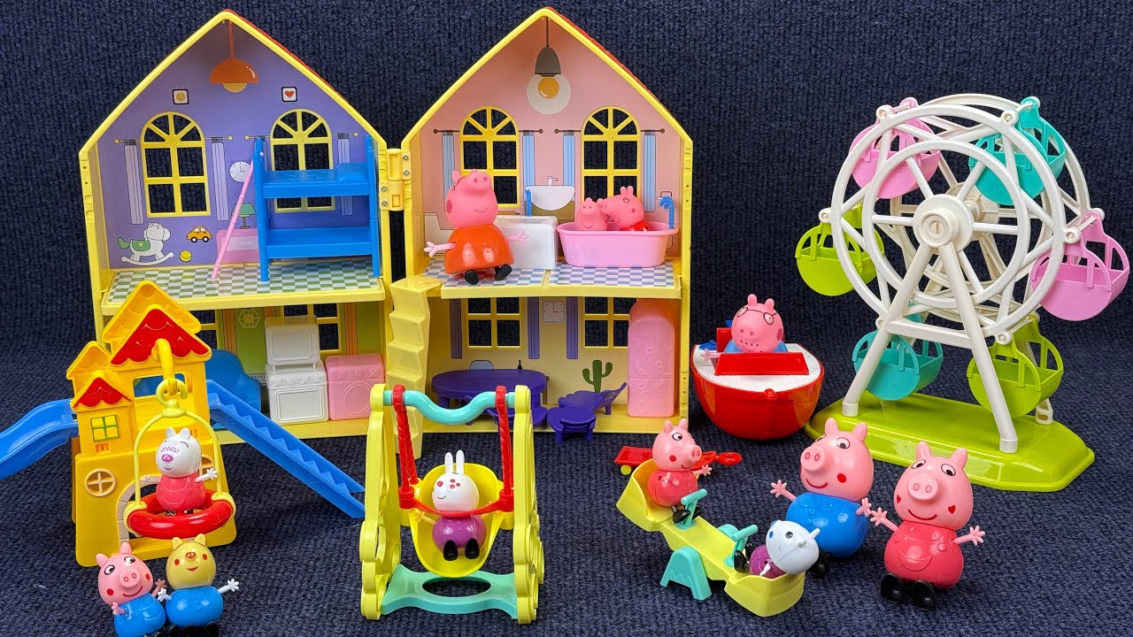 9Minutes Satisfying with Unboxing Peppa Pig House & Castle Toys Collection ASMR | Review Toys