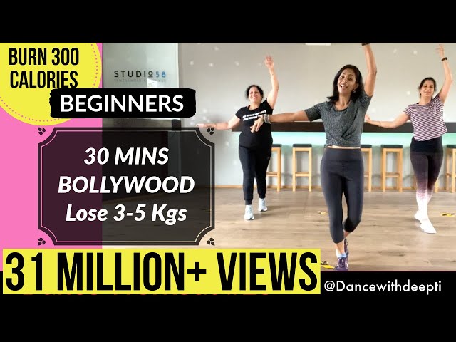 30 mins BEGINNERS Workout | Lose 3-5 kgs in 1 month | BOLLYWOOD Dance Fitness Workout # 25 class=