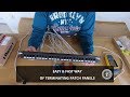 Terminating patch panel  how to do it fast and easy