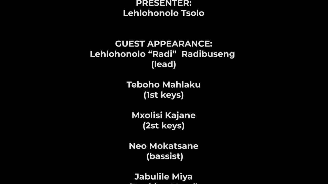 Lesedi FM Live Jazz Session le Lehlohonolo Tsolo