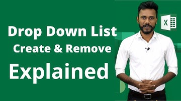 MS Excel - Learn How to Create & Remove Drop Down List I Vedanta Educational Academy