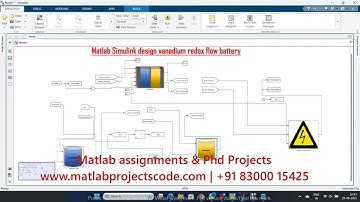 Matlab Simulink design vanadium redox flow battery Matlab simulink model