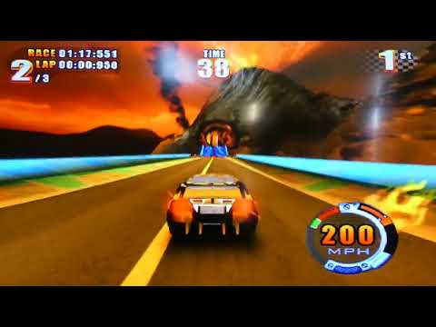 Hot Wheels Stunt Track Challenge (PS2) MST Suzuka On Fire Mountain