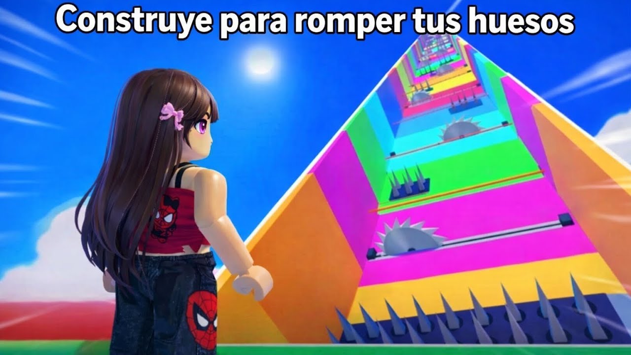 Jugando Construye para romper tus huesos en Roblox 