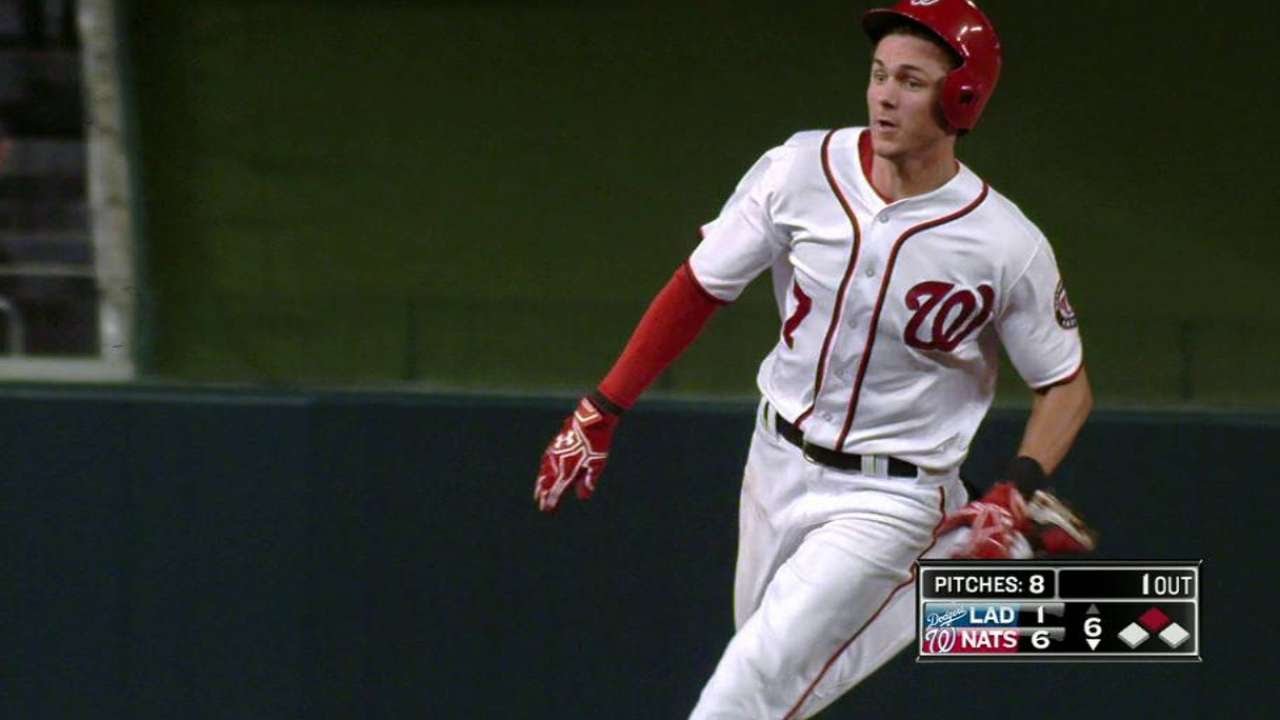 LAD@WSH: Turner laces RBI triple down left-field line